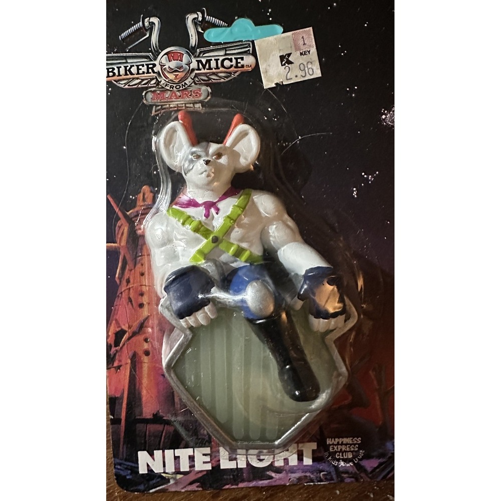 Vintage Biker Mice From Mars Vinnie Nite Night Lite 1993 New‎ Sealed !!